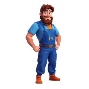 ai plumber character mascot
