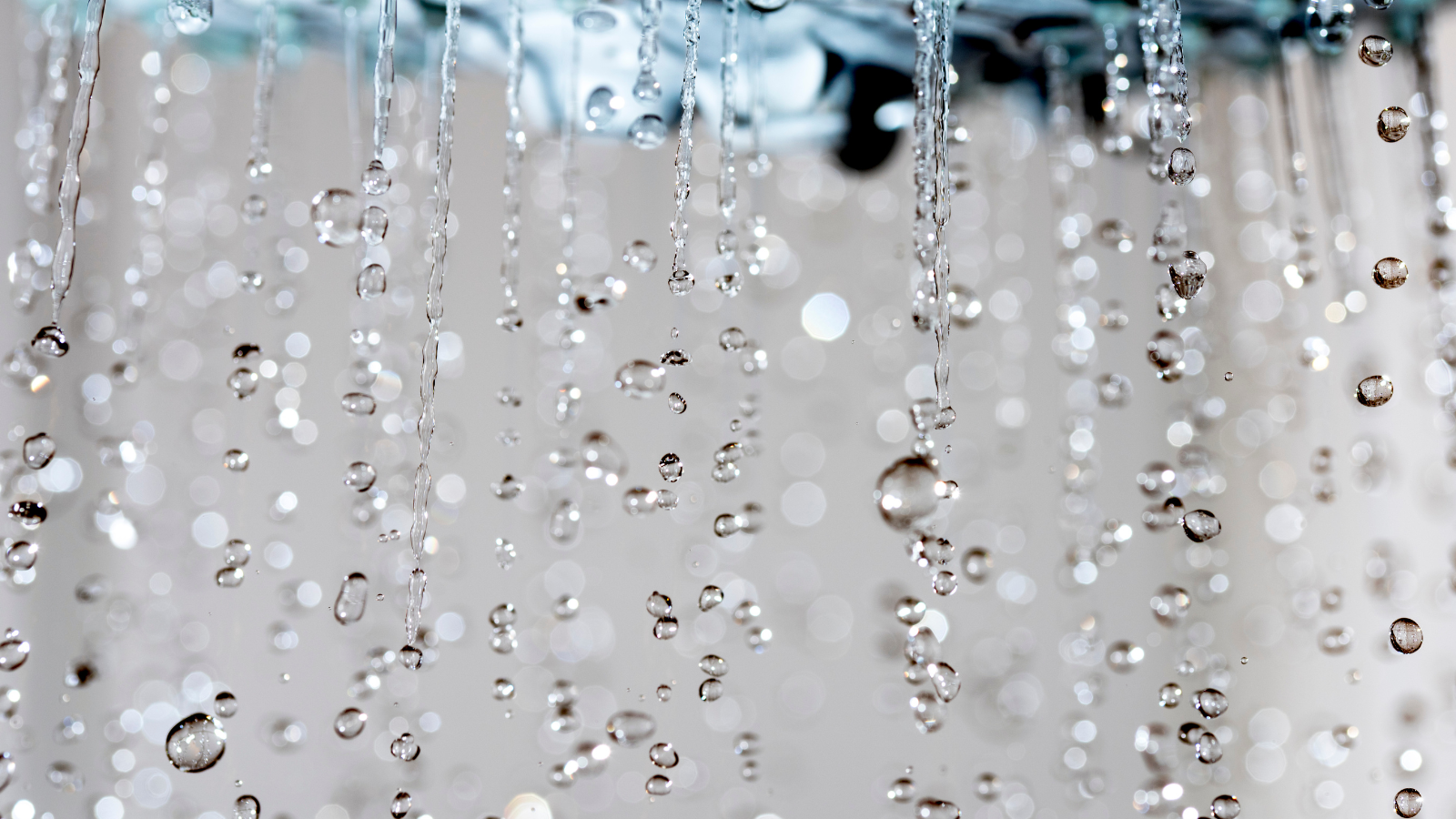 water droplets from shower upgrade