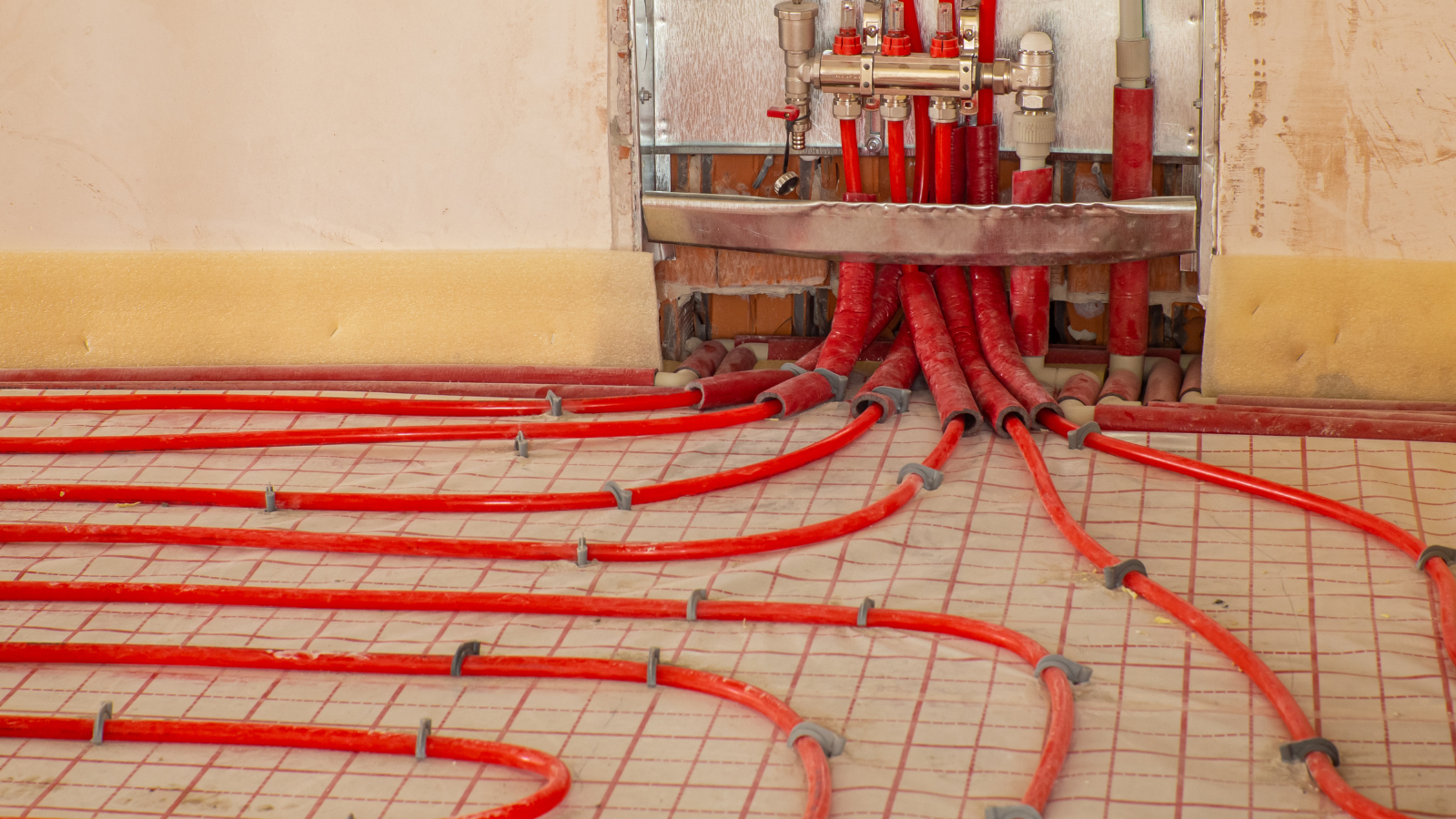 Ground Source Heat Pump Repairs red pipes