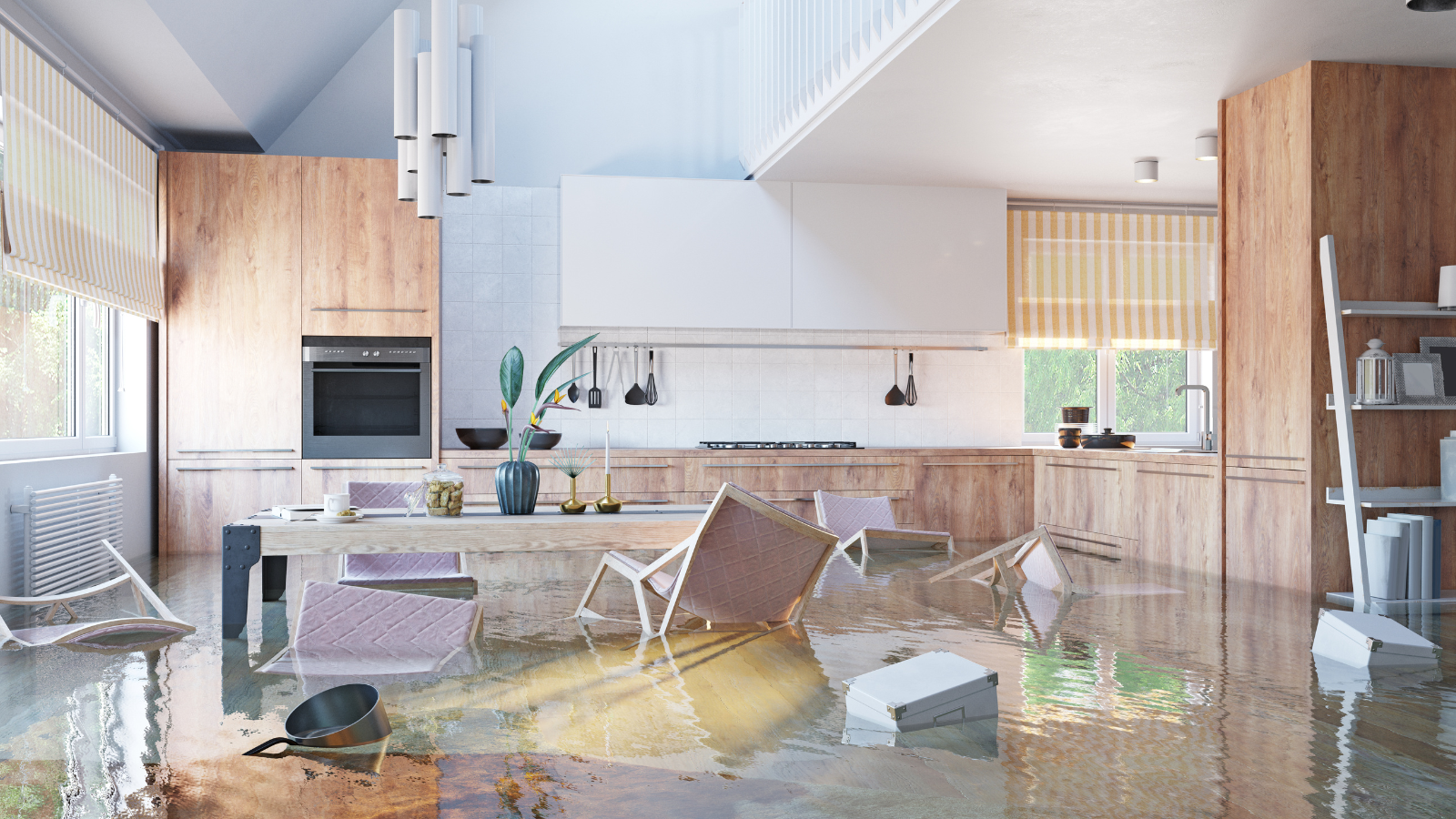 flood in kitchen