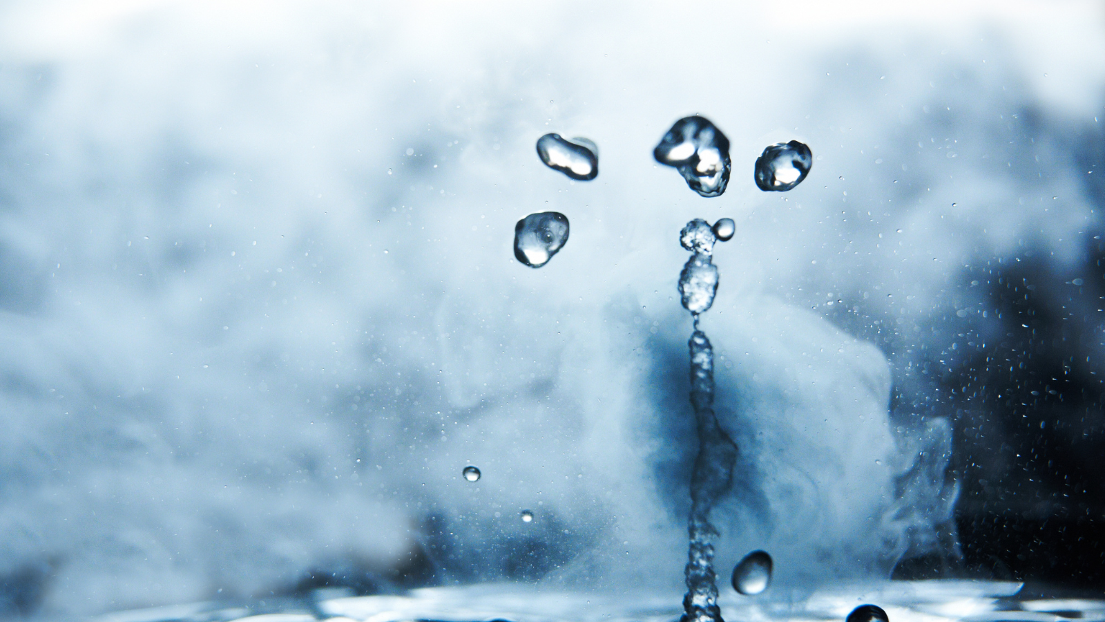 hot water and steam