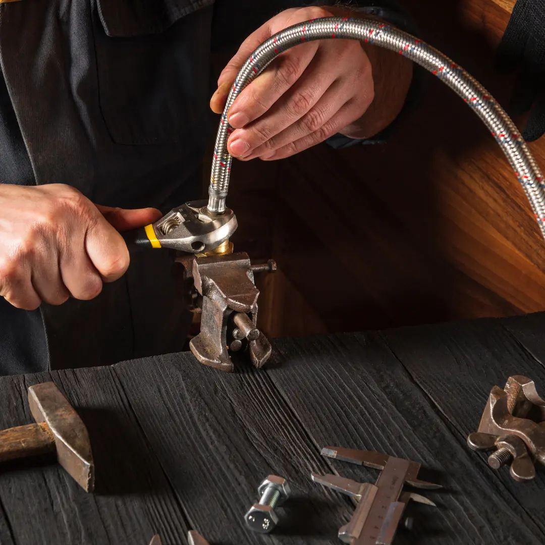 Fixing of gas appliance